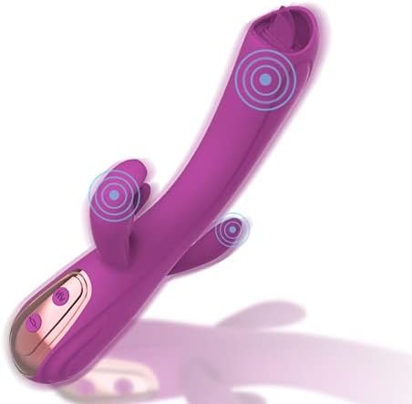 3-In-1 G Spot Vibrator With 2 Licking Tongue For Women G-Spot Niple Clitoral Anal Stimulation Thrusting, [2023 New] Waterproof Toy Woman Adult Sex Toys For Female Pleasure Climax