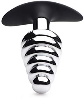 Lynx Hived Metal & Silicone Buttplug - Black