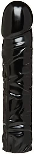 Doc Johnson Vac-U-Lock Codeblack - 8 Inch Classic Dong - F-Machine And Harness Compatible Dildo