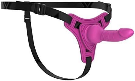 Strap-On Dildo Wearable Harness Realistic Dildo Detachable Silicone G Spot Stimulator, Vagina Massager Female Masturbator Sex Toys For Women Lesbian Couple (Purple) - Image 3