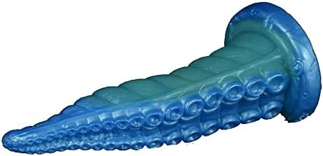 Suction Soft Silicone Made Tentacle Dildo Anal Plug Multi Color Colorful Octopus Fantasy (L) - Image 3