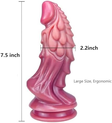 Realistic Big Dildo For Women - 7.5 Inches, Silicone, Waterproof, G-Spot & Anal Sex Toy, Soft Texture, Skinny & Flexible, Suitable For Women'S Big Toys, Couples' Games For Women Pleasure Large - Image 3