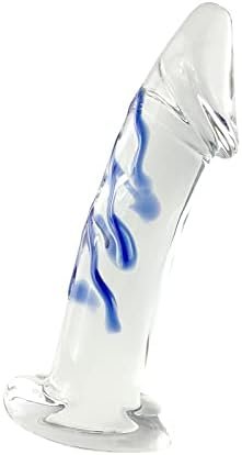 Crystal Swirl Dildo - Big Glass Anal Butt Plug Dildo For Female Masturbation G-Spot Stimulation Vaginal Sex Toys - 7 Inch - Image 3