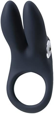 Vedo Sexy Bunny Rechargeable Vibrating C-Ring Adult Sex Toy For Couples (Black Pearl)