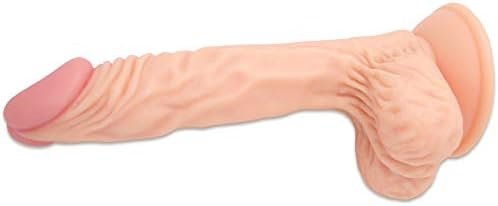 Realistic Suction Cup Dildo With Veined Shaft And Tapered Head Adult Sex Toy - Image 2