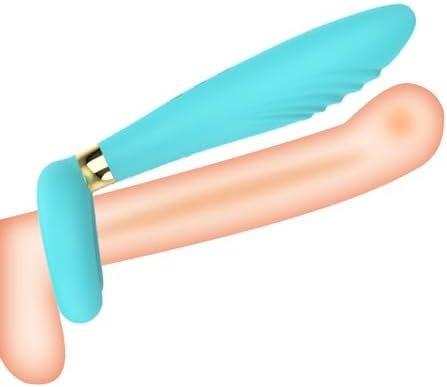 Silicone Vibrating Cock Ring For Men And Women G-Spot Rabbit Vibrator With 10 Powerful Vibration Modes Waterproof Rechargeable Clitoral Vagina Penis Stimulator Massager Adult Sex Toy For Coupl (Black)