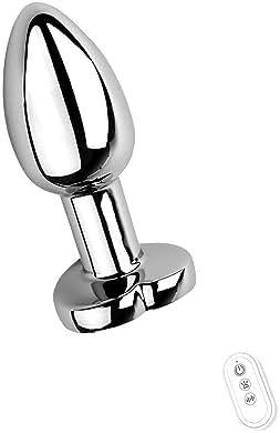 Luminous Love Base Remote Control 10 Frequency Vibration Metal Anal Plug Masturbation Anal Plug Sm Sex Toy - Image 3