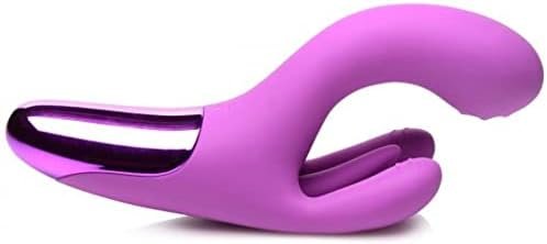 Bang! 10X Triple Motor Rabbit G-Spot Vibrator. Sex Toys For Female Pleasure & Toys For Adults. Premium Silicone Vibrating Stimulator, Waterproof & Rechargeable - Usb Cable Included - Purple (Ag991) - Image 2