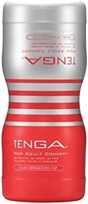 Tenga Toc-204 Dual Sensation Pre-Lubricated Male Masturbator Vacuum Cup With Powerful Suction Red
