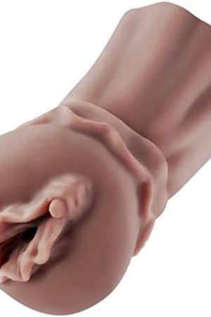 Male Masturbators Cup Stroker With 2 Penis Rings 2 In 1 Clear Realistic Pocket Pussy Vagina Anal Sleeve Portable Adult Sex Toys For Male Penis Crystal Masturbation Massager