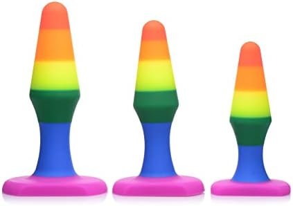 Lynx Silicone Anal Set - Rainbow