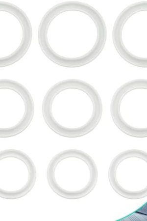 Romi Silicone Penis Cock Ring For Men 9 Pcs Delay Head Glans Ring Set Testicles Stimulates Erection Pleasure Enhancing Male Masturbation (3 Sizes)