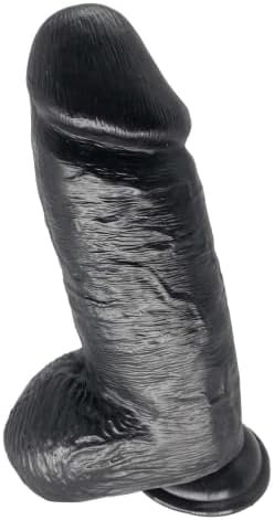 Realistic Dildo Suction Cup 10.3"X2.8" Black