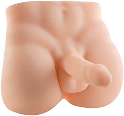 Male Torso Dildo Sex Doll, Men'S Penis Love Doll With Muscle Line For Women Masturbation Toys - 11X9.44 Inch,Beige - Image 3