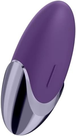Satisfyer Purple Pleasure Lay-On Vibrator - Powerful Vibrating Clitoral Stimulator, Personal Massager For Stimulation Of Clitoris And Erogenous Zones - Soft Silicone, Waterproof, Rechargeable