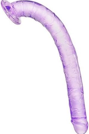 Aobrong 17.9Inch Extra Long Realistic Dildo With Strong Suction Cup, Flexible Jelly Dildos For Women, Anal G-Spot Stimulator Sex Toys For Men Couple (Clear)