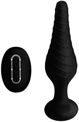 Lynx Silicone Vibrating Anal Plug W/Remote Control - Black