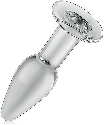 Conical Glass Anal Plug, 3Pc Transparent Butt Plug Glass Plug Butt Plug G-Spot Stimulator Prostate Massager Vaginal Masturbation For Women Men Couples Beginners Valentine'S Gift Sex Toys Sex Factory - Image 3