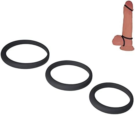 Penis Rings, Silicone Cock Ring Sex Toys Penis Enlargers For Longer Harder Stronger Erections Better Sex Erection Enhancing Premium Adult Sex Toys (A Set)