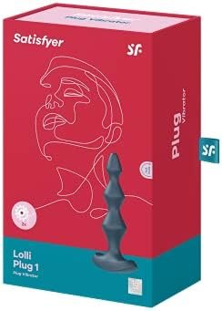 Satisfyer Lolli-Plug 1 Anal Vibrator - Vibrating Anal Plug, Diamond Shaped Beads With Increasing Diameter And Wide Base - Suitable For Beginners, Waterproof, Rechargeable (Berry) - Image 3