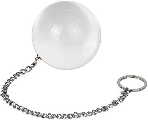 Large Anal Plug Crystal Glass Ball Butt Plug With Safety Chain Massage Wand Anal Sex Toys For Experienced Women Men (Xl)