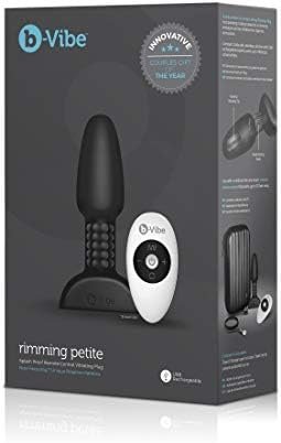 B-Vibe - Rimming Plug Petite- Beginner Vibrating Butt Plug That Offers 7 Rotating & 6 Vibrating Patterns (Insertable Size: 3.9” / 10 Cm X 1.4” / 3.5 Cm-Color: Black) - Image 2
