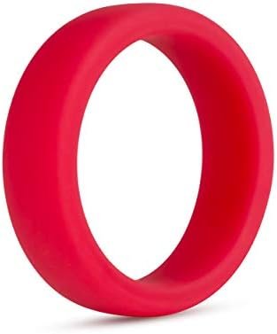 Blush Performance® - Puria™ Silicone Pro Cock Ring - 1.5 Inch Width - Soft, Pliable For Secure Fit - Flat Design Will Not Roll - Silky Smooth Ultrasilk Will Not Pinch - Sex Toy For Men Couples - Red - Image 2