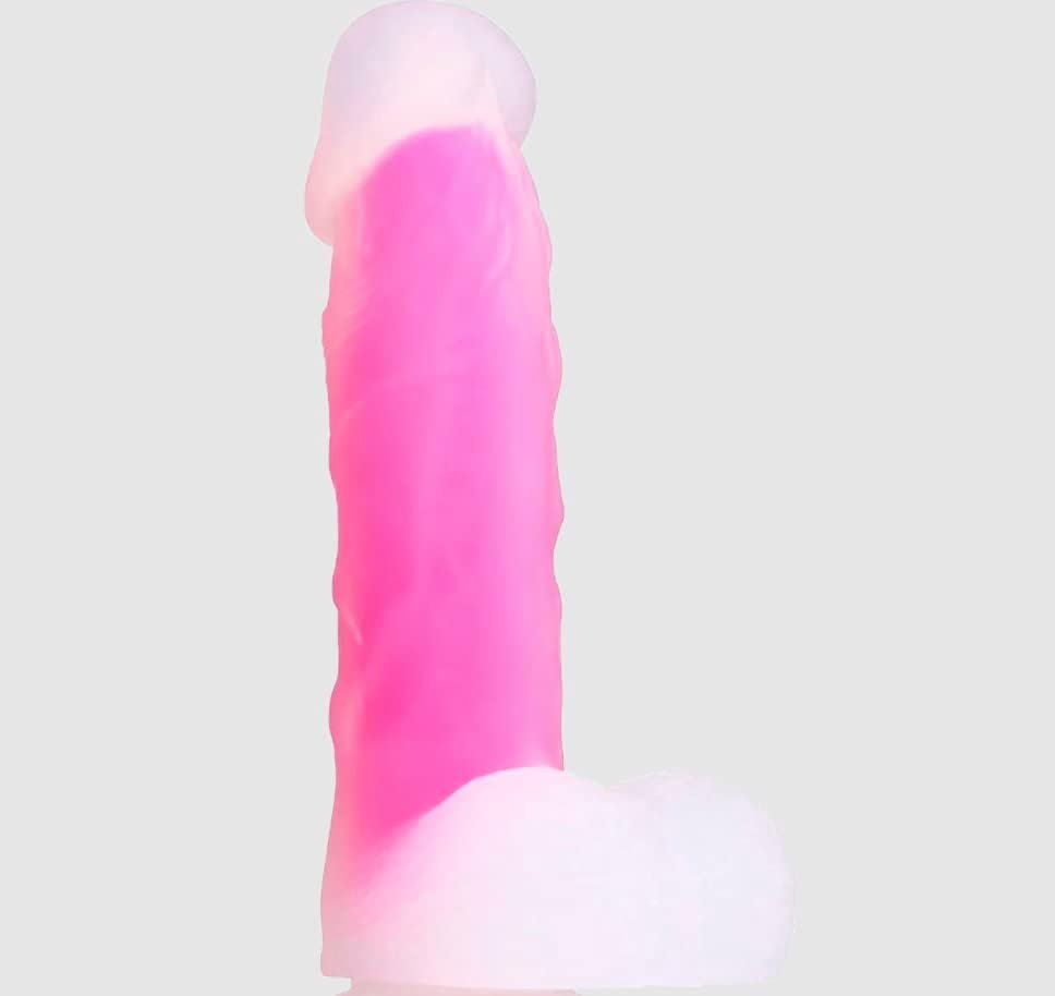 Sex On The Table Sott Realistic Dildo G-Spot Stimulator, 8" Pink Panther Dildo With Suction Cup Base Flexible For Vaginal Anal Play Sex Toys For Adults
