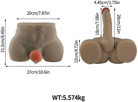 Huge Dildo Realistic Men'S Penis Doll,Safe Tpr & American Design, Flexible G Spot Dildos Doll For Women Sex Toy Brown - Image 2