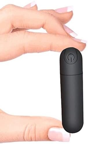 Bullet Vibrator For Women,Nipple & Clitorals Stimulator,10 Modes Mini Lipstick Massagerwaterproof Adult Sex Toy (Black)