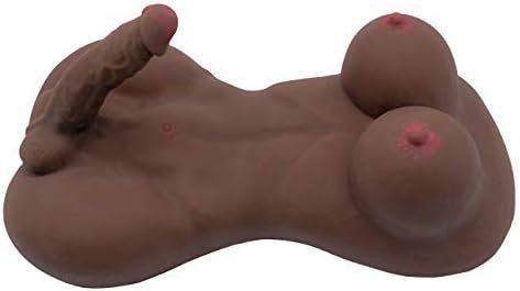 Solid Sex Dolls Realistic Human Torso Masturbation Dildo And Anal Love Dolls Dildo Sex Toys For Women For Men (Brown)