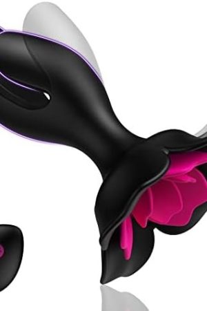 Anal Plug Vibrator Sex Toys - Ohtop Expanding Vibrating Butt Plug With 10 Vibration Modes & Rose Toys G Spot Vibrators Anal Toys Prostate Massager Adult Toys With Multiple Plays For Men Women Couples