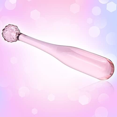 Crystal Anal Butt Plug Sex Toy Pink Glass Pleasure Wand Anal Plug Trainer Double-Ended Anus Butt Plug Penis For Couples Women Men G-Spot Stimulation Prostate Massager Anal Sex Play Dildo - Image 2