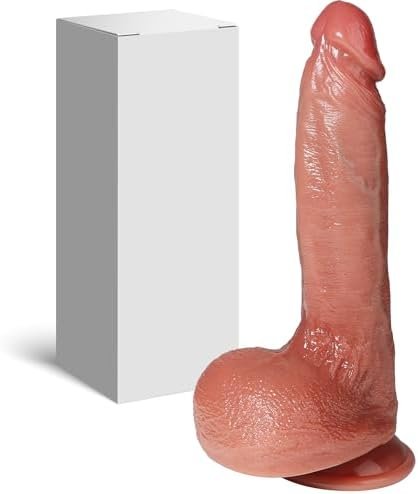 Realistic Dildo For Beginners 8.8 "Huge Silicone Dildo, Efgove Realistic Penis With Strong Suction Cup For Hands-Free Play, G Spot Stimulation Dildos Anal Sex Toys For Women Man And Couple