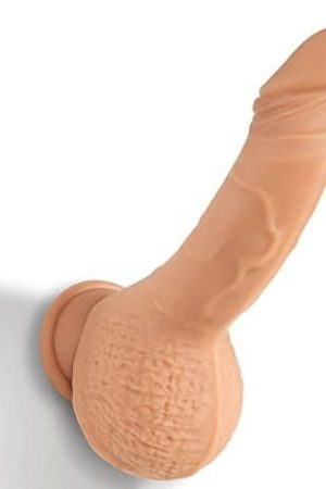 Realistic Dildo 7.8'' Squirting Dildo Like Real Skin,Soft Silicone Anal Dildo With Strong Suction Cup For Beginners Adult Sex Toys For Women Without Pump For One-Handed Use (Light Color)