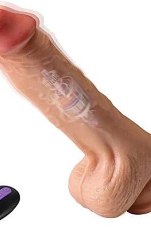 Realistic Dildo For Women With Flared Suction Cup Base Adult Sex Toys For Hands-Free Play, 9 Inch Silicone Dildo Penis Dong For Vaginal G-Spot And Anal Play (Brown)