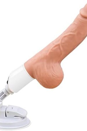 Thrusting Realistic Dildo Sex Toy For Women With 7 Vibrating Modes For G Spot Clitoral Anal Stimulation, Adorime Telescopic Sex Machine Silicone Dildo Vibrator With Strong Suction Cup Adult Sex Toy