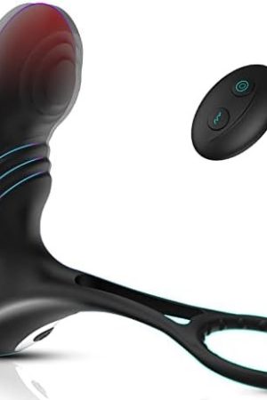 10 Modes Anal Prostate Toys: Heating Function Vibrating Prostate Massager With Cock Ring, Adult Sex Toys Remote Control Multiple Ways To Play, Anal Vibrators For Men/Women/Couple/Gay