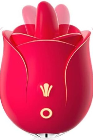 Rose Sex Toys Vibrator For Women - Rose Toy, Rose Sex Stimulator For Women With 9 Tongue Licking & 9 Vibrating Modes, G Spot Vibrators Adult Sex Toys For Womens Couples Sex Nipple Clitoral Stimulation