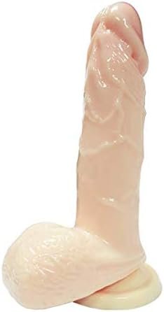 6.5" Waterproof Jelly Dong With Suction Cup (Flesh)