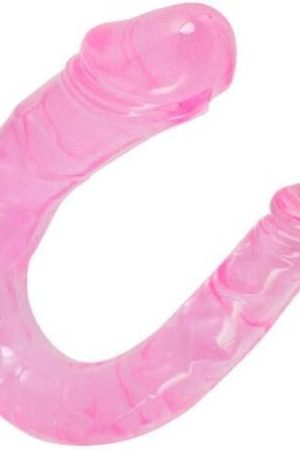 Double Ended Dildo, 13 In Flexible Realistic Double-Sided Dildo Penis Sex Adult Toys Magic Wands For Women Men Love Waterproof Jelly Double Dongs Top Sex Realistic Dildo Penis,Pink