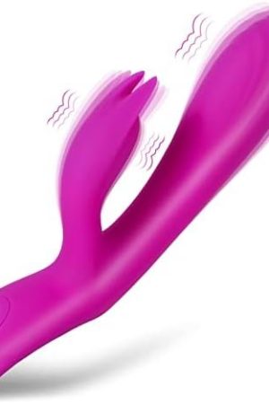 G Spot Rabbit Vibrator For Women - Made Of Body-Safe Silicone, Fully Waterproof, Usb Rechargeable - Dual Vibrating Massager With 10 Vibration Settings