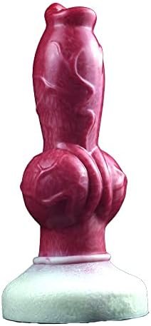 Big Size Silicone Made Artificial Dog Dildo Anal Plug Toy Color Mixed With Large Knot - Image 2