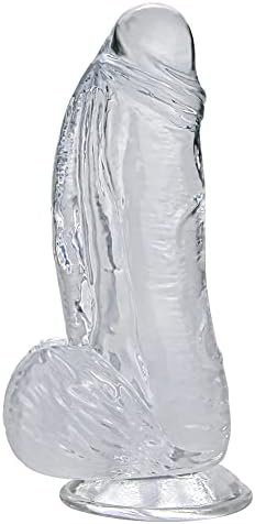 Flexible Realistic Dildo Female Vaginal G-Spot Adult Sex Toy, Very Thick Lifelike Penis With Strong Suction Cup Base For Hands-Free Play Orgasm Pleasure For Women