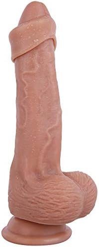 Realistic Dildo 7.87 Inch Silicone Dildos Soft Lifelike Dildos With Strong Suction Cup Adult Sex Toy For Women, Flesh - Image 2