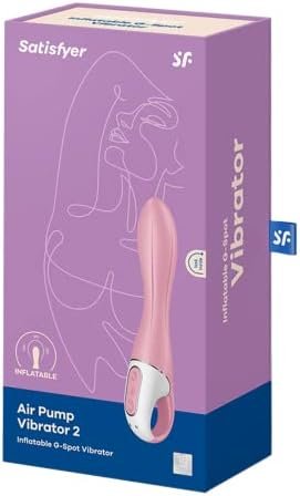 Satisfyer Air Pump Vibrator 2 With Inflatable Shaft - G-Spot Stimulation, Vibrating Dildo, Adult Sex Toy For Women - Wireless, Waterproof, Rechargeable - Image 3