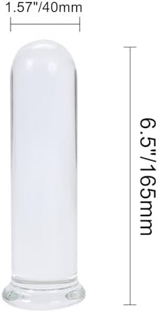Epichao Large Round Glass Butt Plug Huge Crystal Anal Plug Anal Masturbation Butt Expander Sex Wand (Large) - Image 2