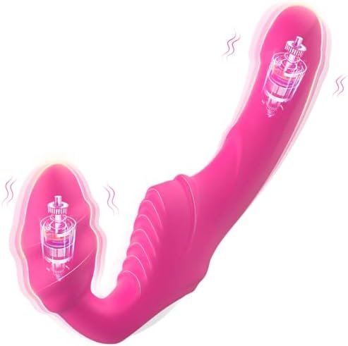 G-Spot Vibrator Sex Toys For Women - 2 In 1 Vibrators Dildo Rose Sex Toy For Woman Vibrating Toys Dildos Adult Toy With 9 Vibration Modes, Waterproof Clitoral Nipple Stimulator Anal Plug For Couples