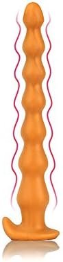 Super Long Anal Beads, Ultra Soft Liquid Silicone Anal Plug Flexible Butt Plug Prostate Massage Anal Sex Toys For Men Women Couples (M)