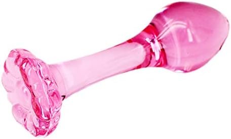 Eastern Delights 4.1 Inches Pink Glass Pleasure Wand, Small Butt Plug For Beginner Starter Anal Sex Play - Image 2